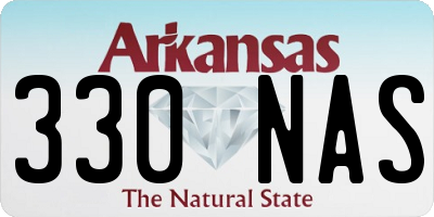 AR license plate 330NAS