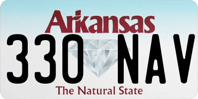AR license plate 330NAV