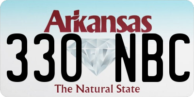 AR license plate 330NBC
