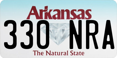 AR license plate 330NRA