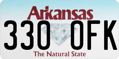AR license plate 330OFK