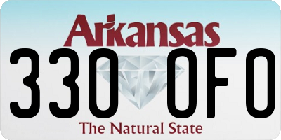 AR license plate 330OFO