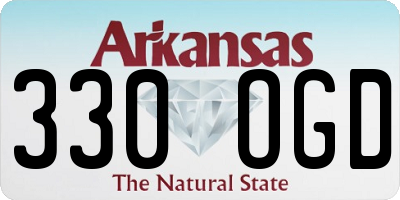 AR license plate 330OGD