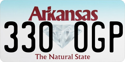AR license plate 330OGP