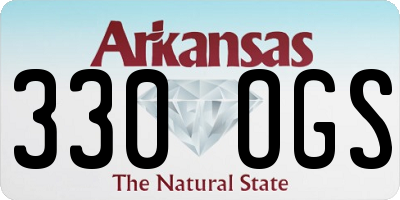 AR license plate 330OGS