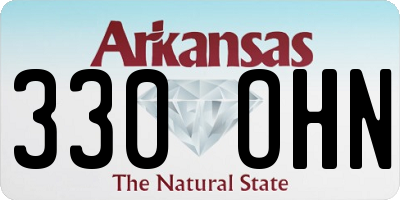 AR license plate 330OHN