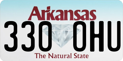 AR license plate 330OHU
