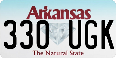 AR license plate 330UGK