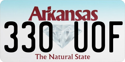 AR license plate 330UOF