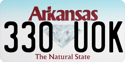 AR license plate 330UOK
