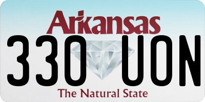 AR license plate 330UON