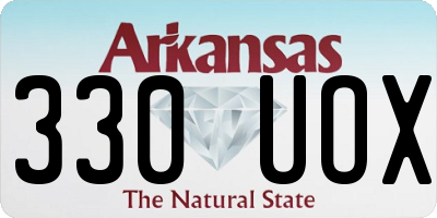 AR license plate 330UOX