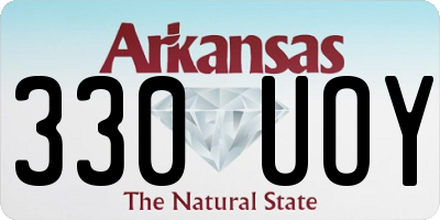 AR license plate 330UOY