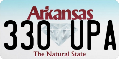 AR license plate 330UPA