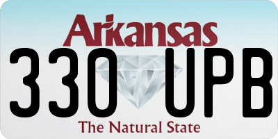 AR license plate 330UPB