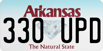 AR license plate 330UPD