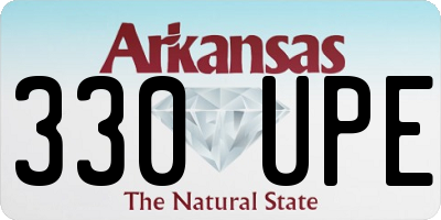 AR license plate 330UPE