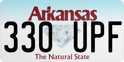 AR license plate 330UPF