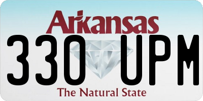 AR license plate 330UPM