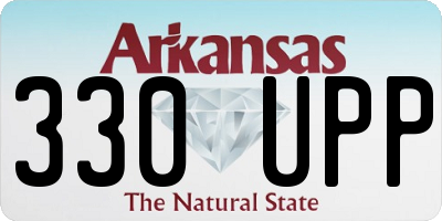 AR license plate 330UPP