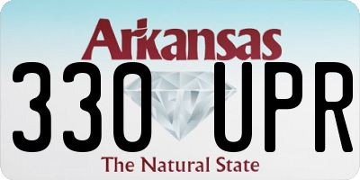 AR license plate 330UPR
