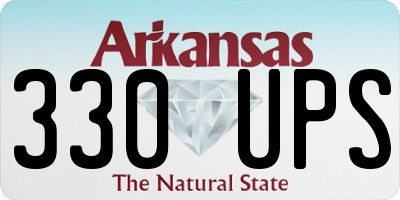AR license plate 330UPS