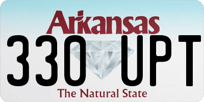 AR license plate 330UPT