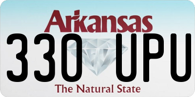 AR license plate 330UPU