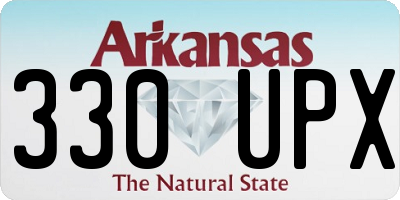 AR license plate 330UPX