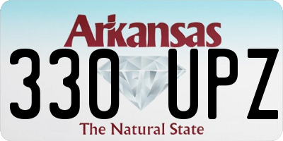 AR license plate 330UPZ