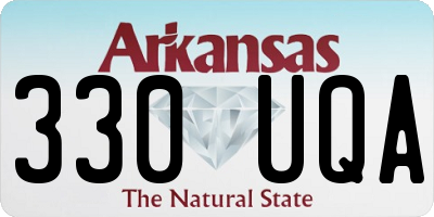 AR license plate 330UQA