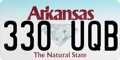 AR license plate 330UQB