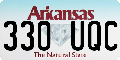 AR license plate 330UQC