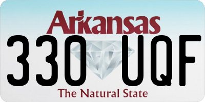 AR license plate 330UQF