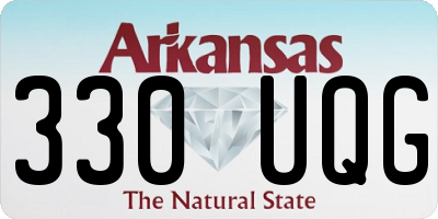 AR license plate 330UQG