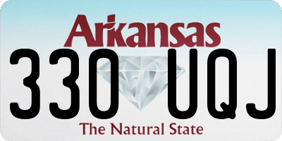 AR license plate 330UQJ
