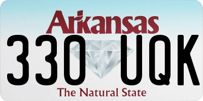 AR license plate 330UQK