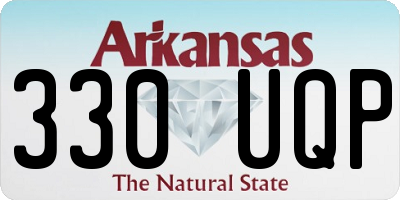 AR license plate 330UQP