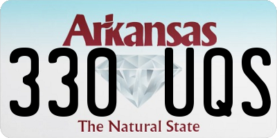 AR license plate 330UQS