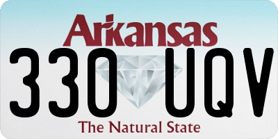 AR license plate 330UQV