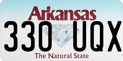 AR license plate 330UQX