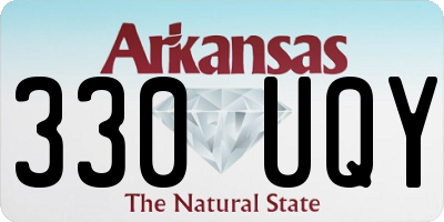 AR license plate 330UQY