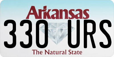 AR license plate 330URS