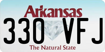 AR license plate 330VFJ