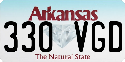 AR license plate 330VGD