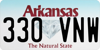 AR license plate 330VNW