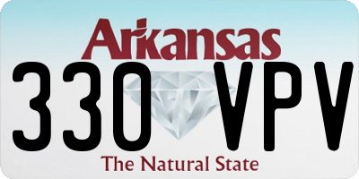 AR license plate 330VPV