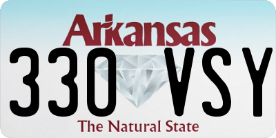AR license plate 330VSY