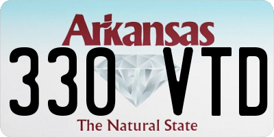 AR license plate 330VTD