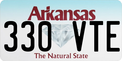 AR license plate 330VTE